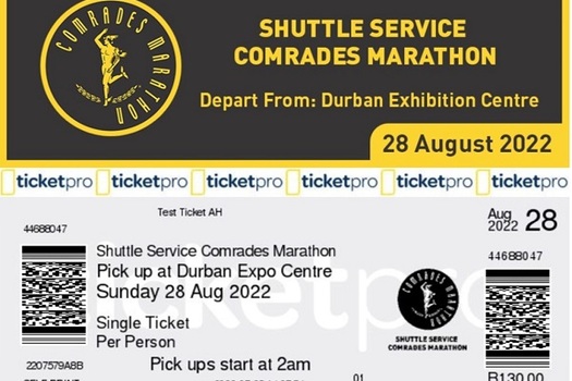 COMRADES MARATHON SHUTTLE SERVICE TICKETS NOW AVAILABLE